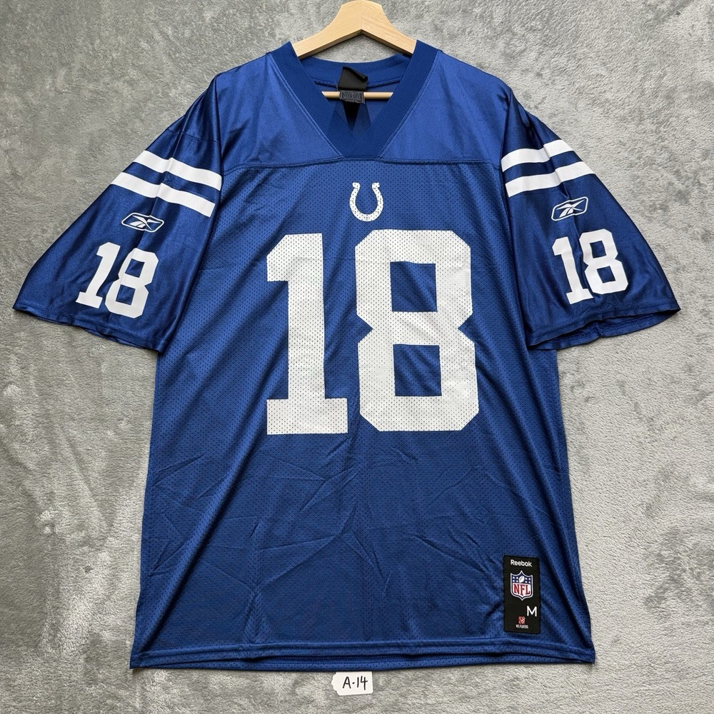 REEBOK NFL PLAYERS INDIANAPOLIS COLTS #18 MANNING JERSEY SIZE M